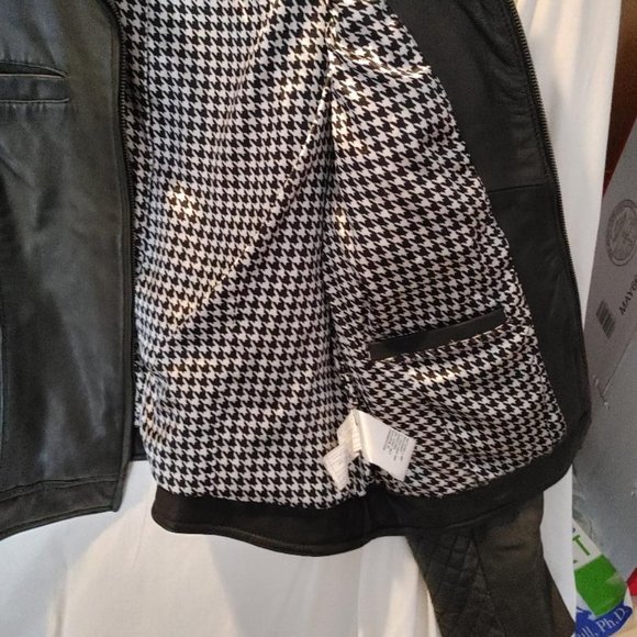 TRIBAL LEATHER BOMBER JACKET - Picture 4 of 5